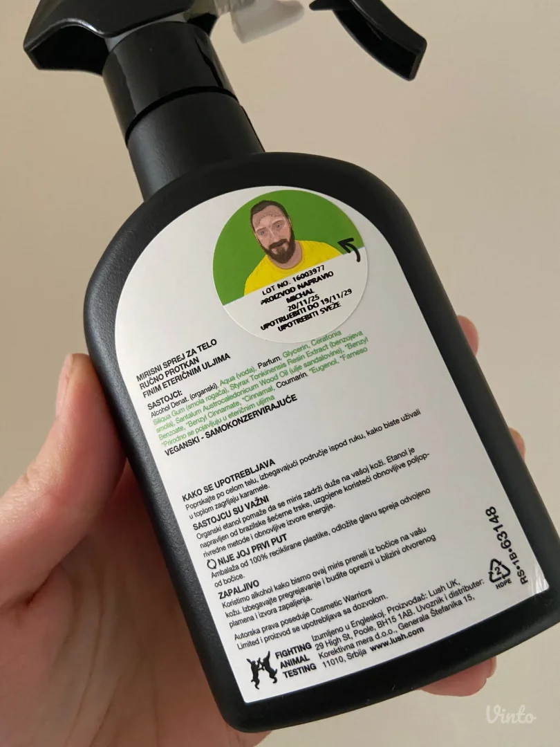 LUSH Sticky Dates sprej za telo NOVO