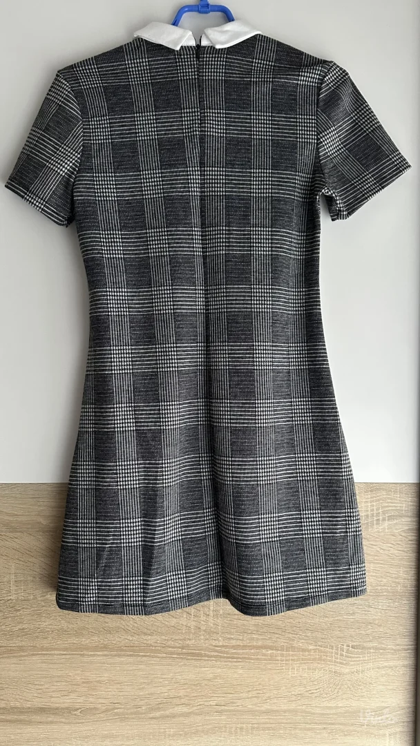 karirana haljina sa kragnom - sinsay