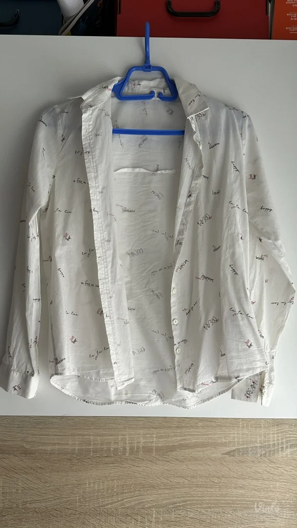 bela pamučna košulja - waikiki