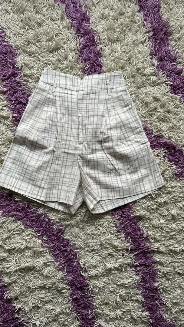 karirani šorc - stradivarius