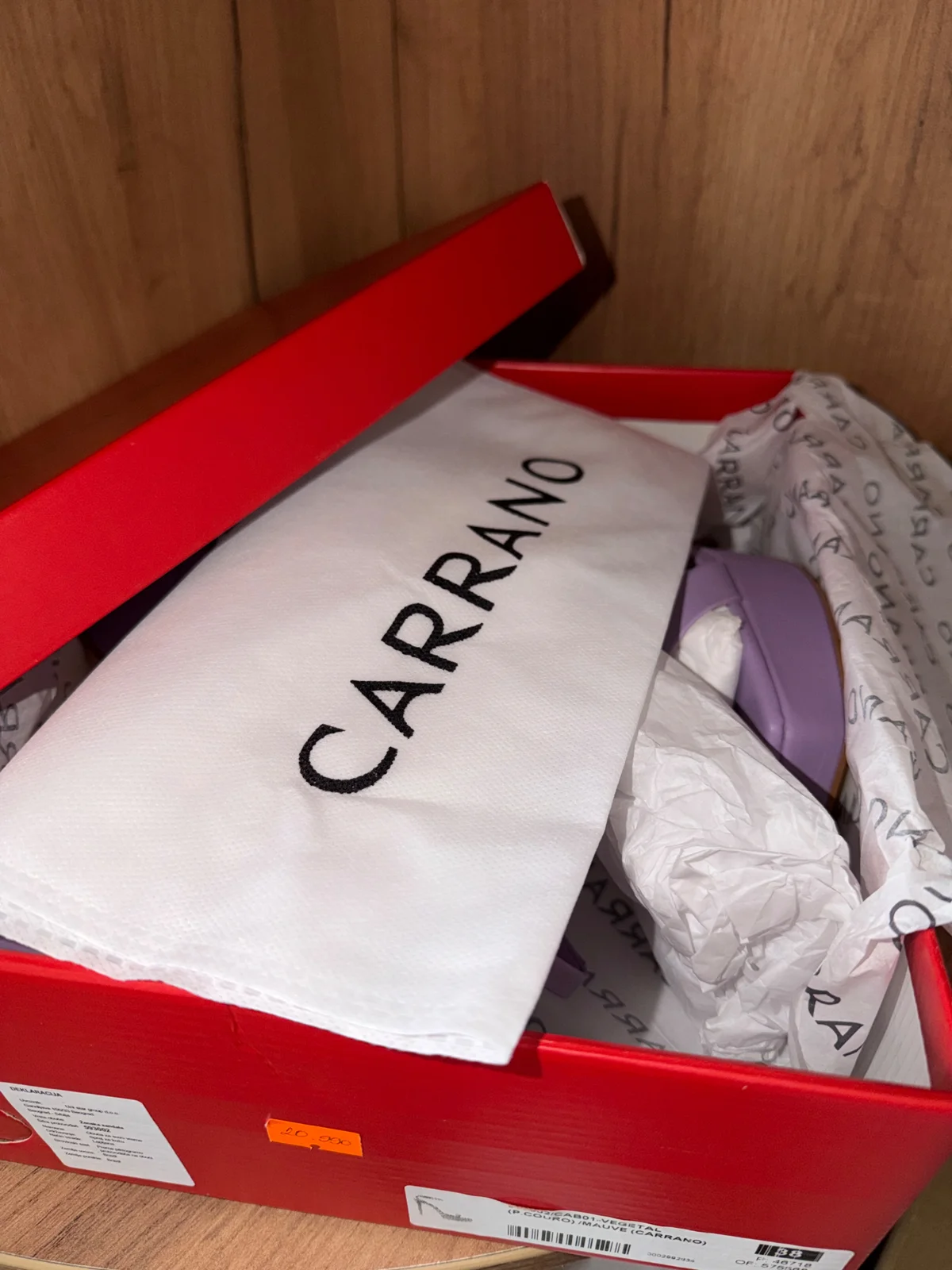 *NOVO* Carrano lila štikle 38
