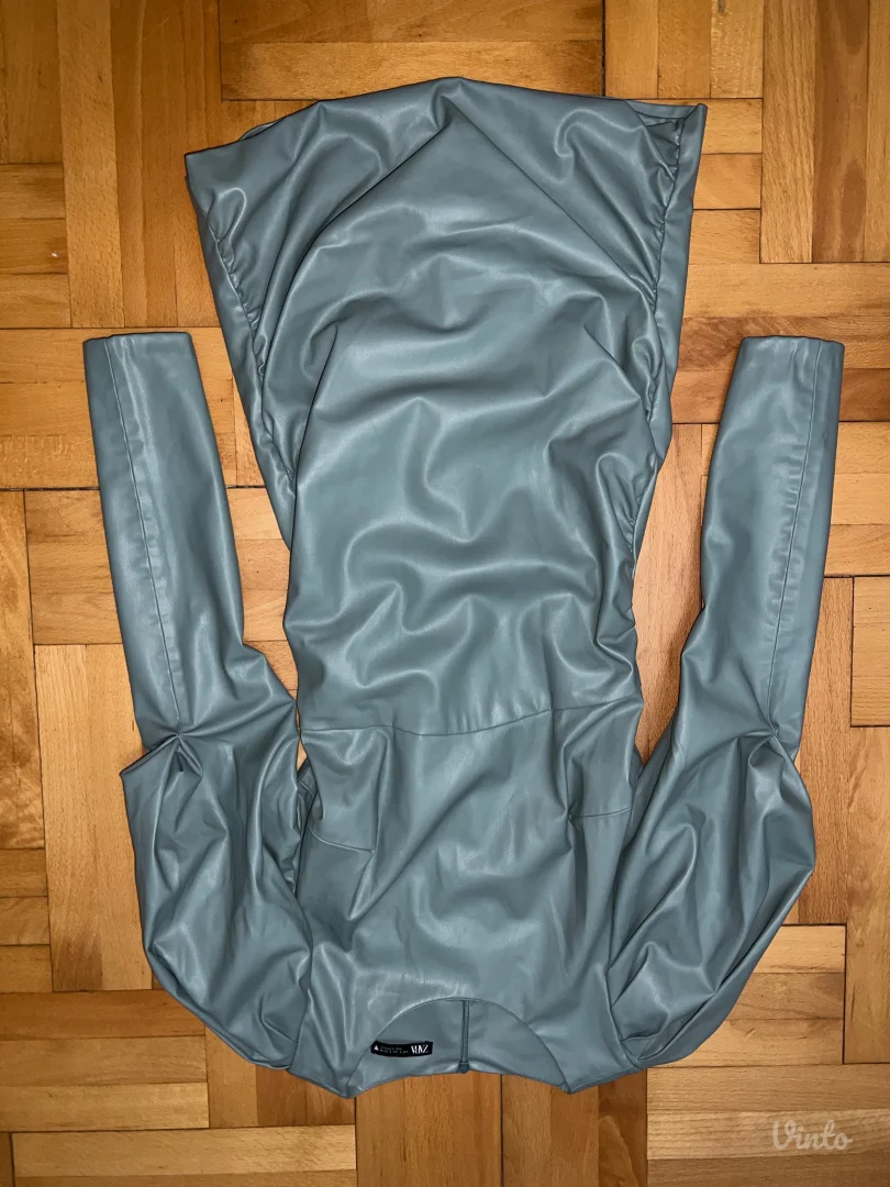 Zara kratka kožna haljina- S