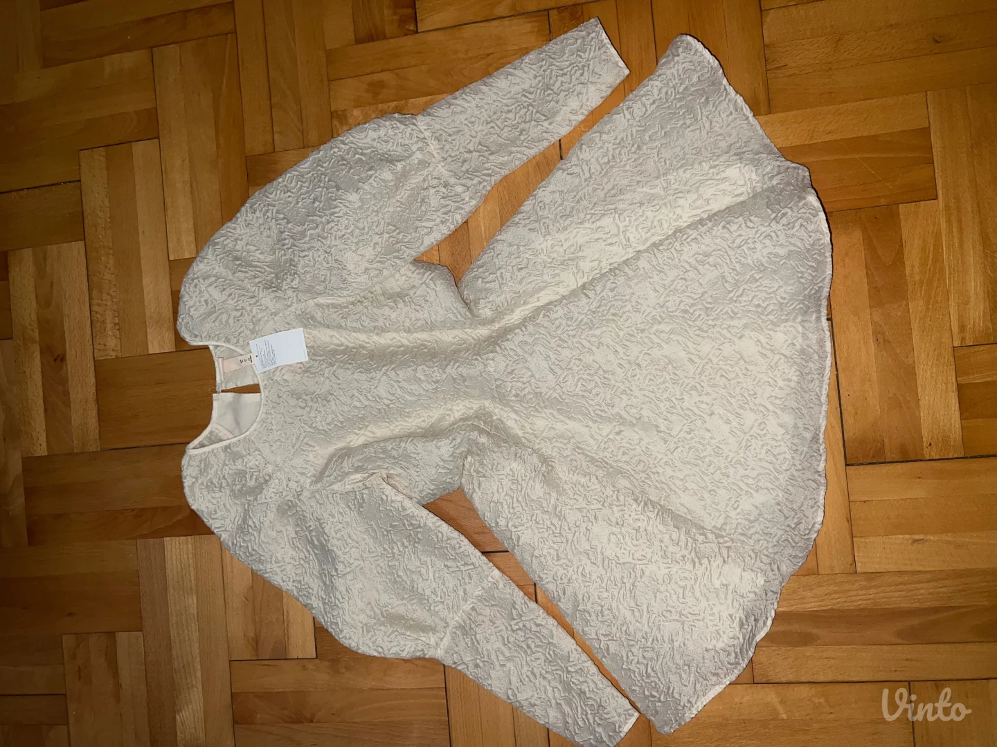 H&M haljina sa puf ramenima-XS