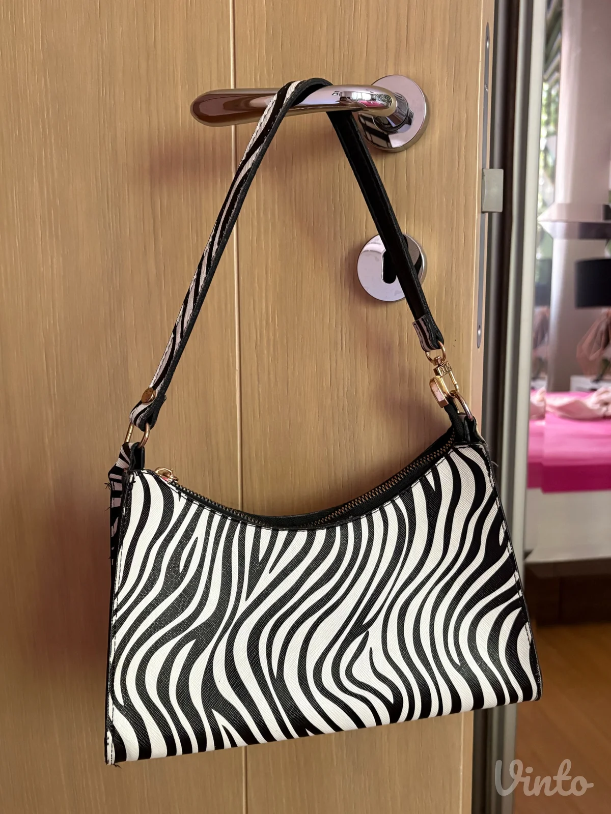Zebra print torbica