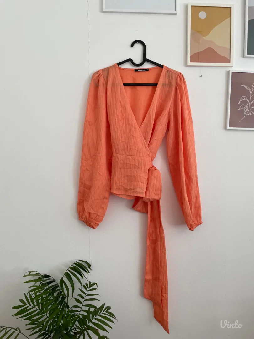 Gina Tricot - Bluza na preklop (XS)