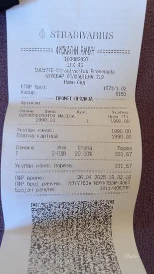 Stradivarius - crna bluza