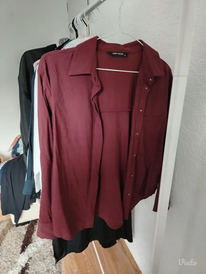 braon ženska košulja