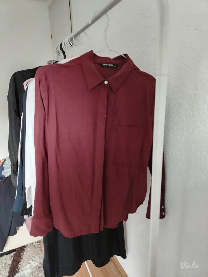 braon ženska košulja