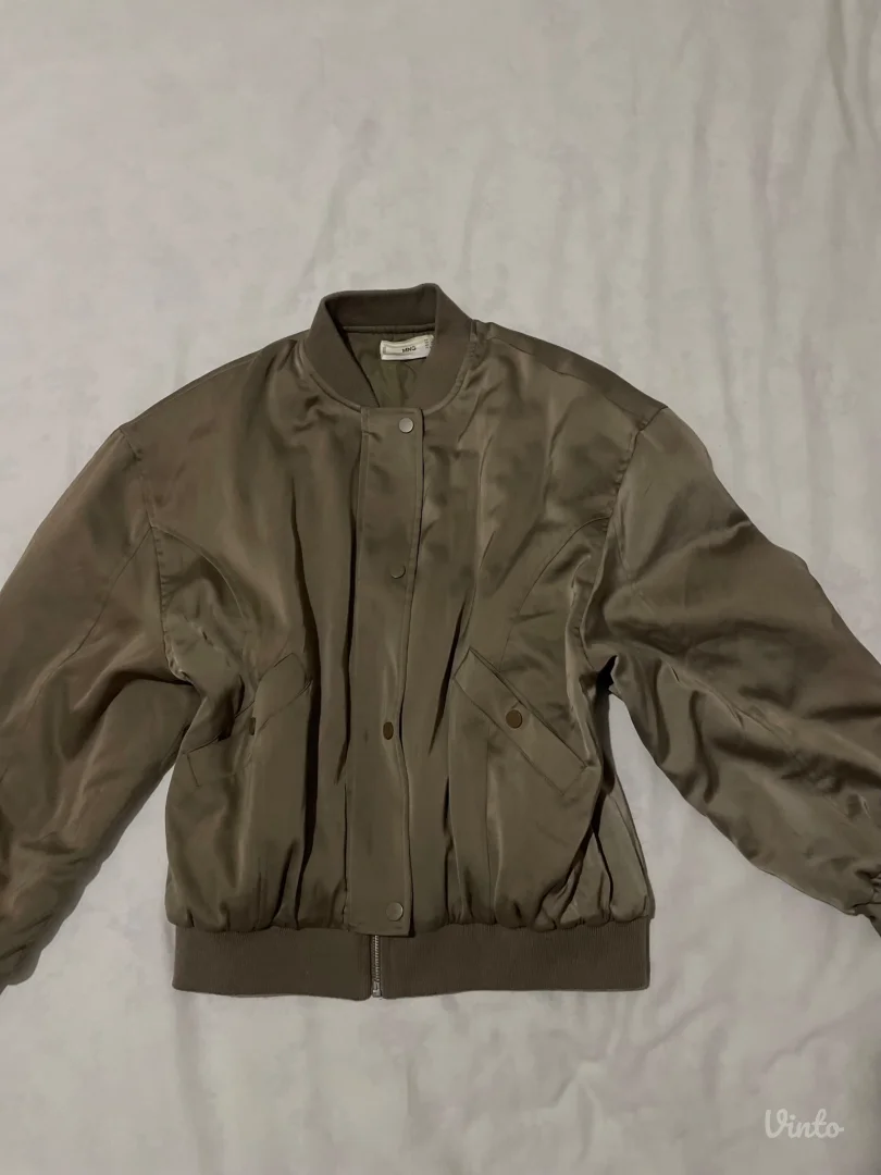 Mango satenska bomber jakna