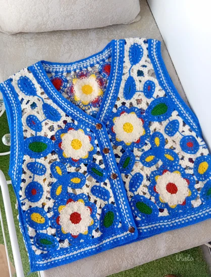 Retro Koncan Prsluk/Top NOVO