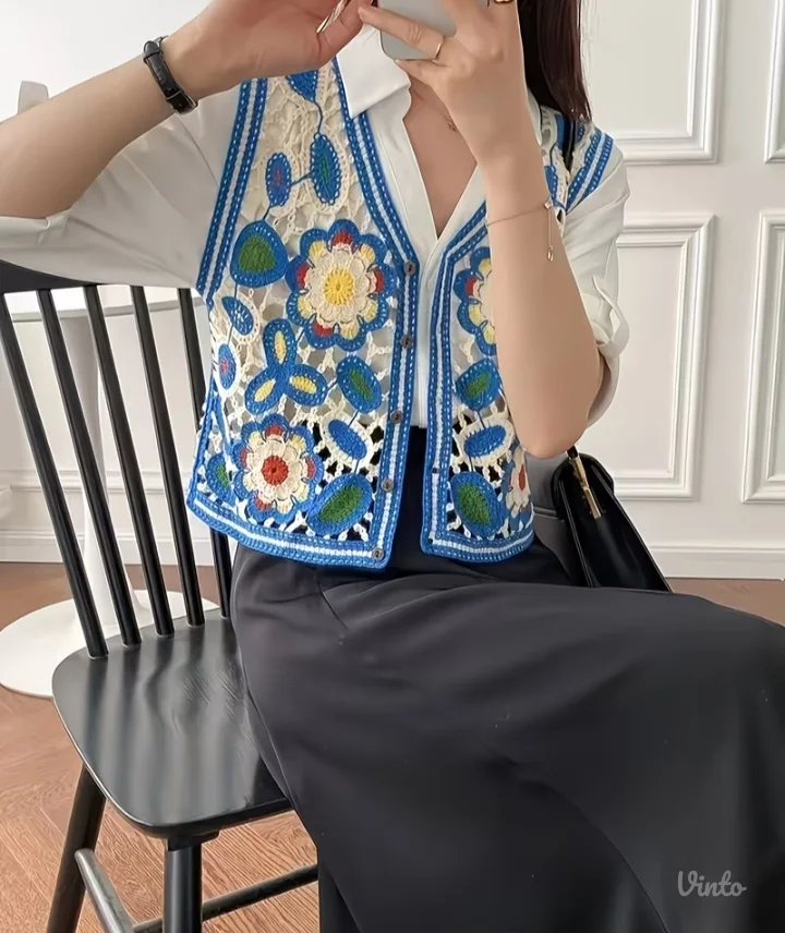 Retro Koncan Prsluk/Top NOVO