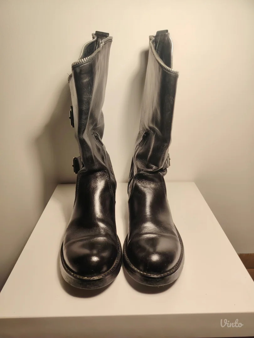 Bajkerske italijanske kožne čizme - br.39