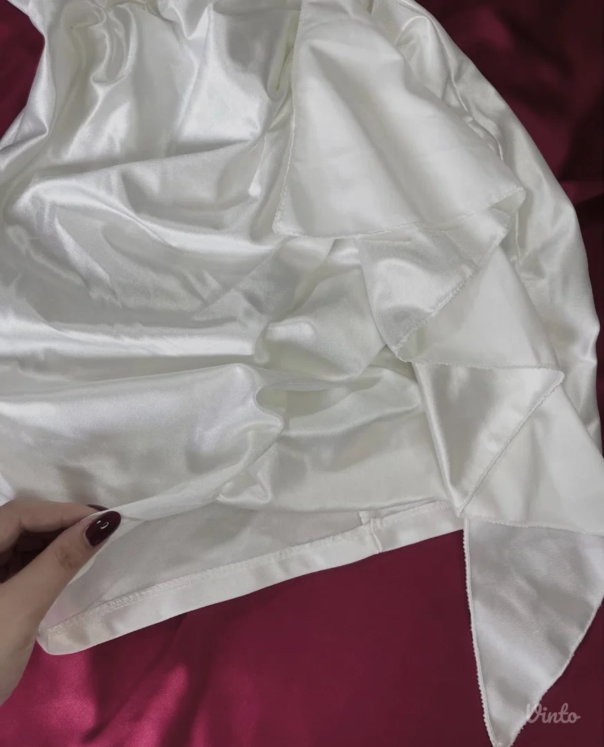 Saten svila haljina jednom nošena XS/S