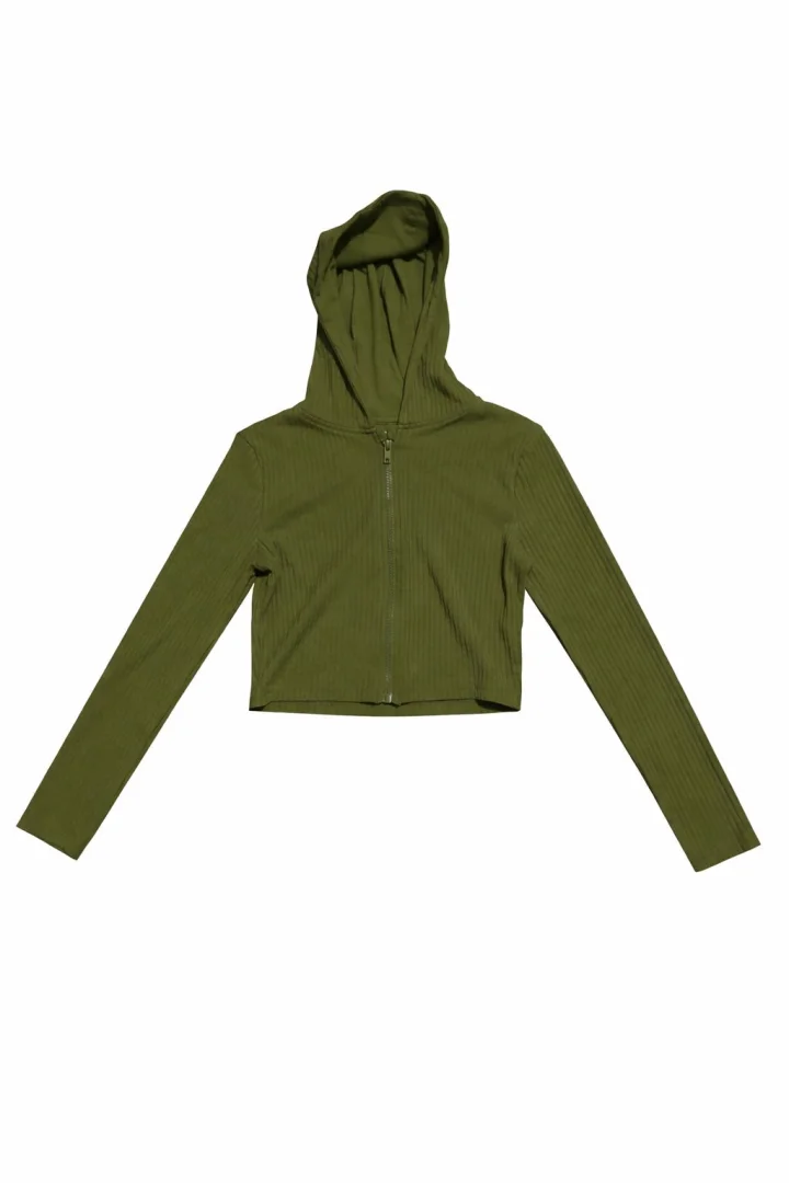 Zelena bluzica na raskopčavanje