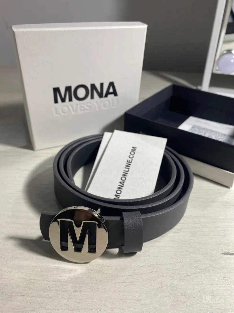 MONA - kaiš tamno sivi