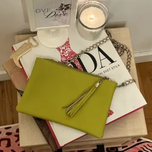 Lime green kožna torbica