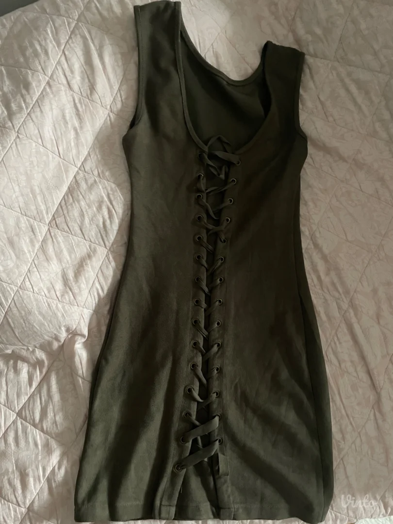 Uska zelena haljina/S