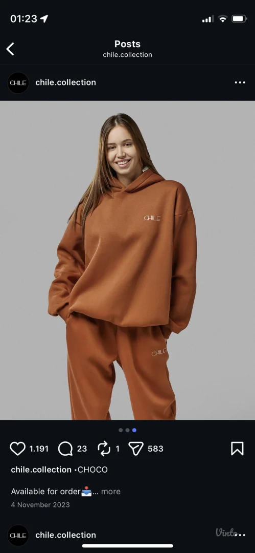 Chile trenerka braon M