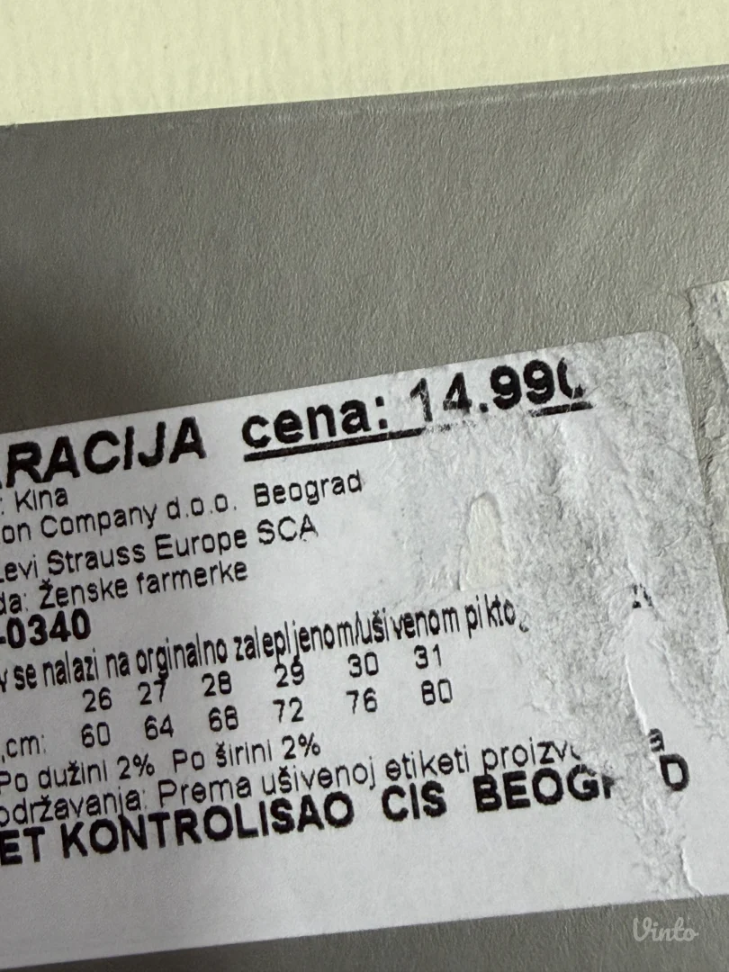 Levis premium 710 farmerke