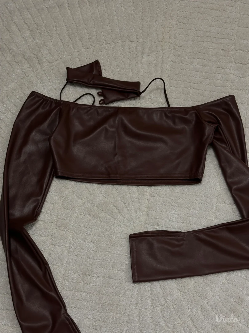 Komplet Top i helanke eko koza