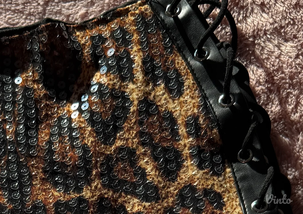 mini suknja leopard print