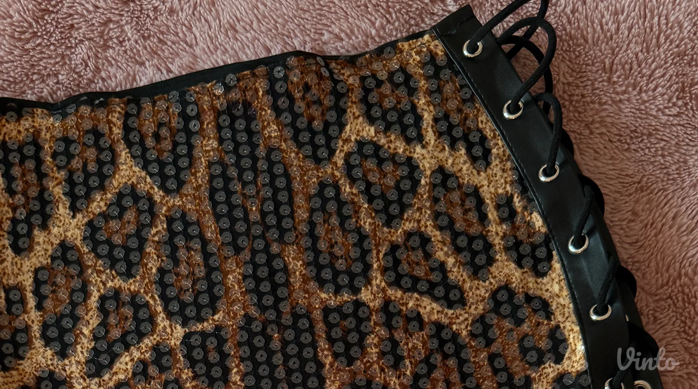 mini suknja leopard print