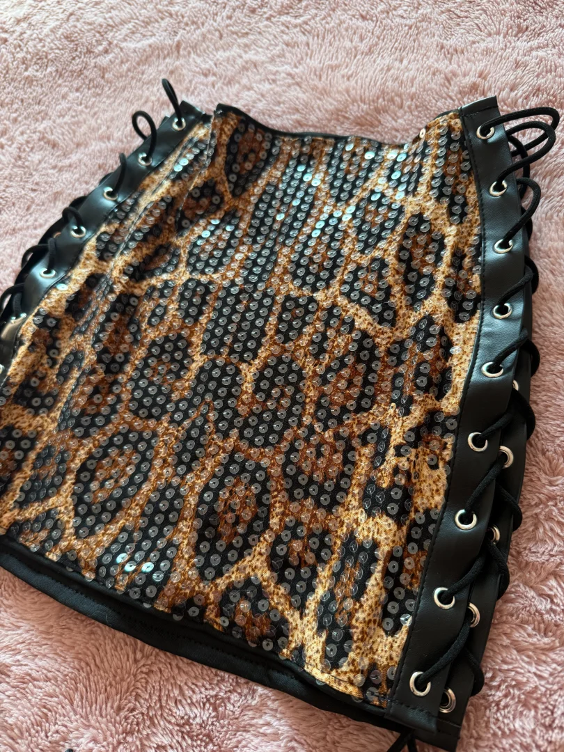 mini suknja leopard print