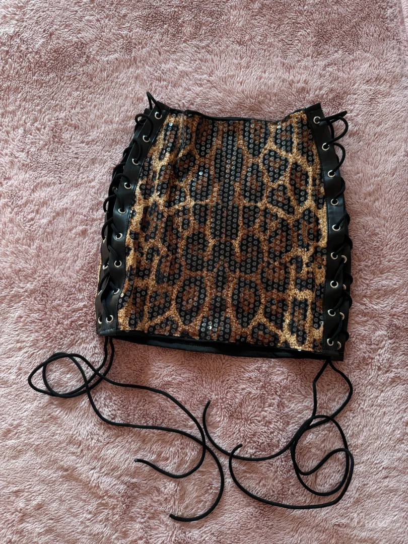 mini suknja leopard print