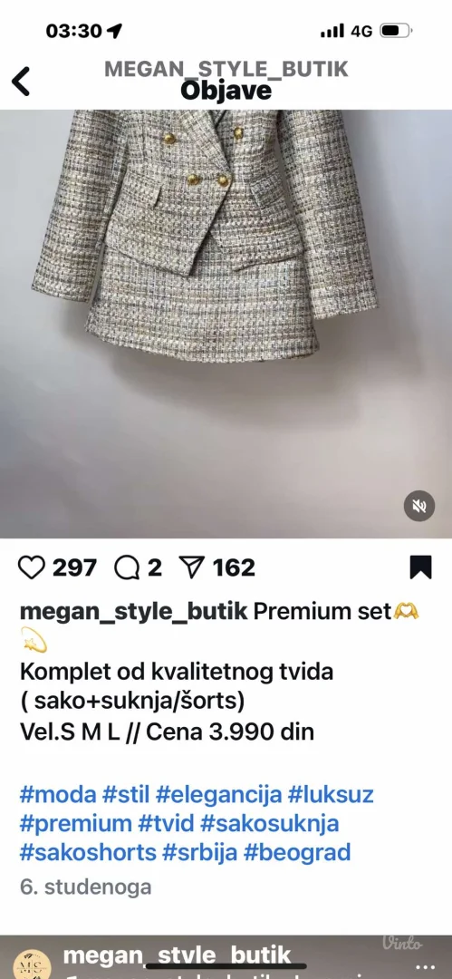 Potpuno nov komplet sa etiketom