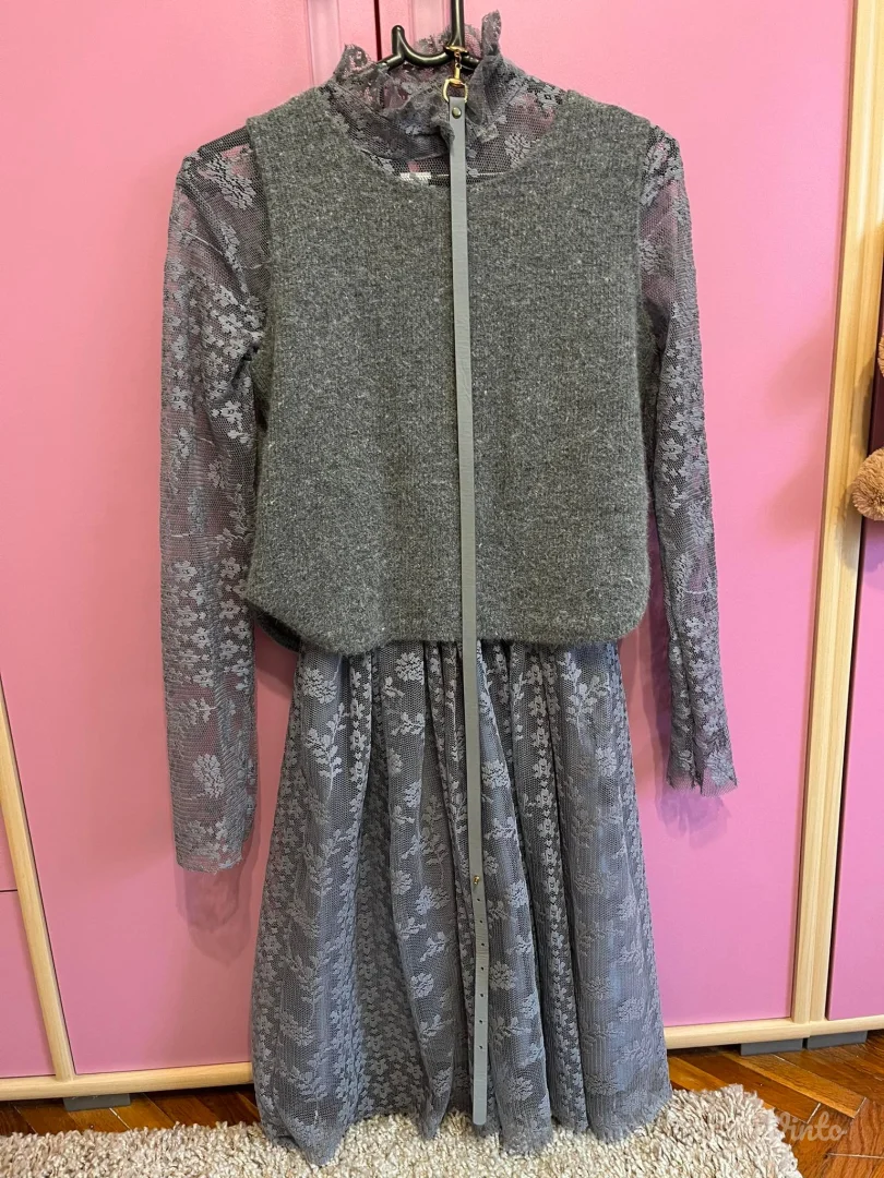 Potpuno nova haljina i prsluk komplet