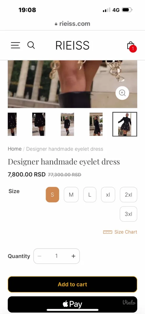 Samo jednom obucena haljina kao nova