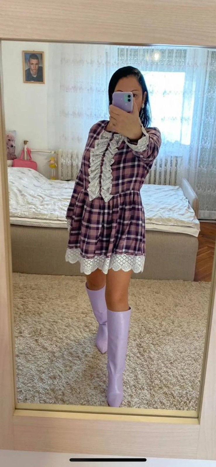 Ocuvane lila cizmice