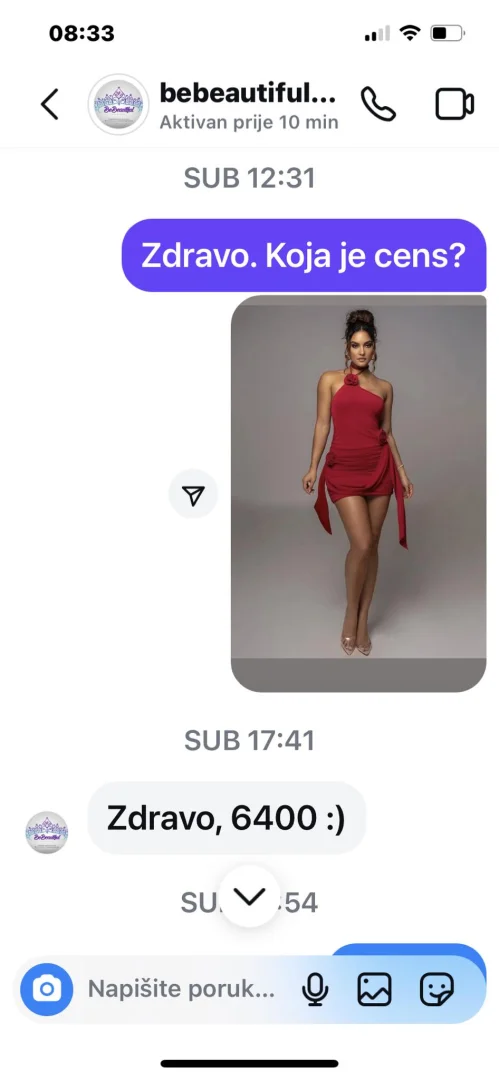 Potpuno nova crvena, sexy haljina