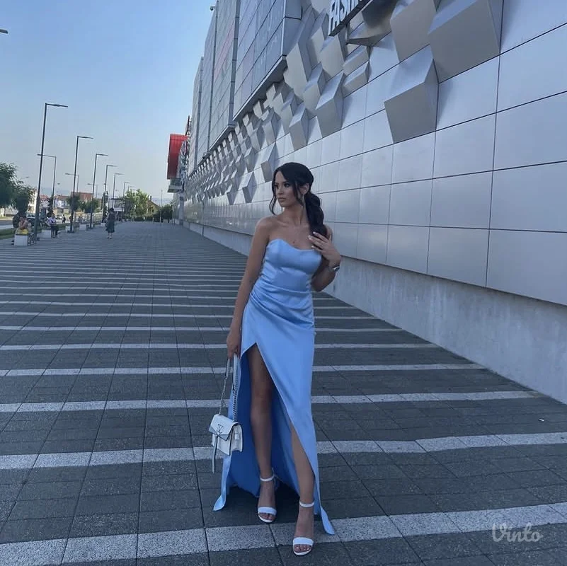 ALME Couture svetloplava haljina