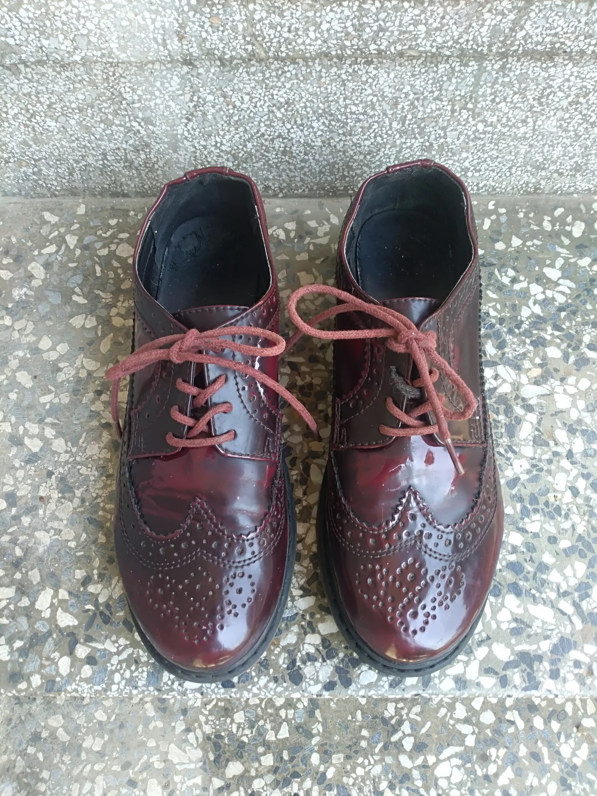 Lakovane oksfordice bordo br.39