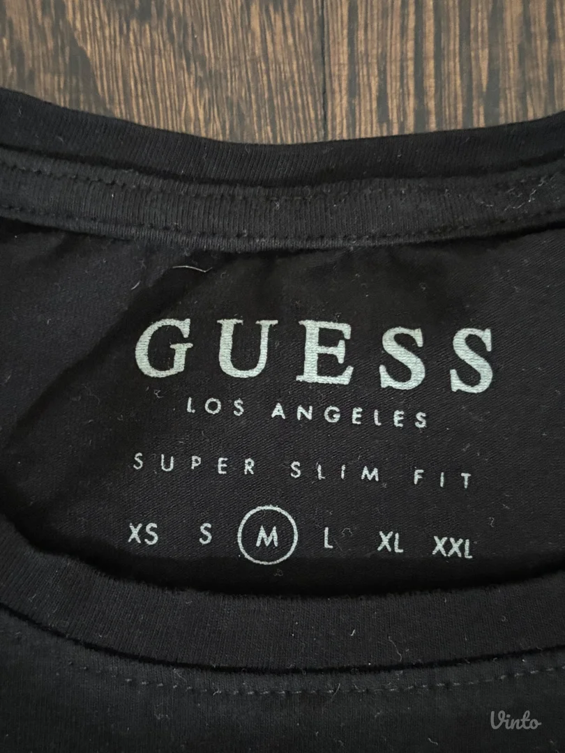 Guess crna unisex majica