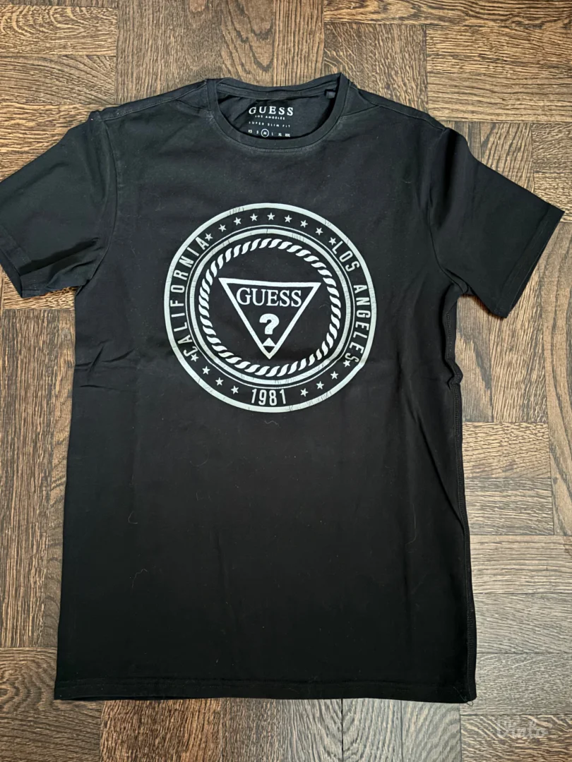 Guess crna unisex majica