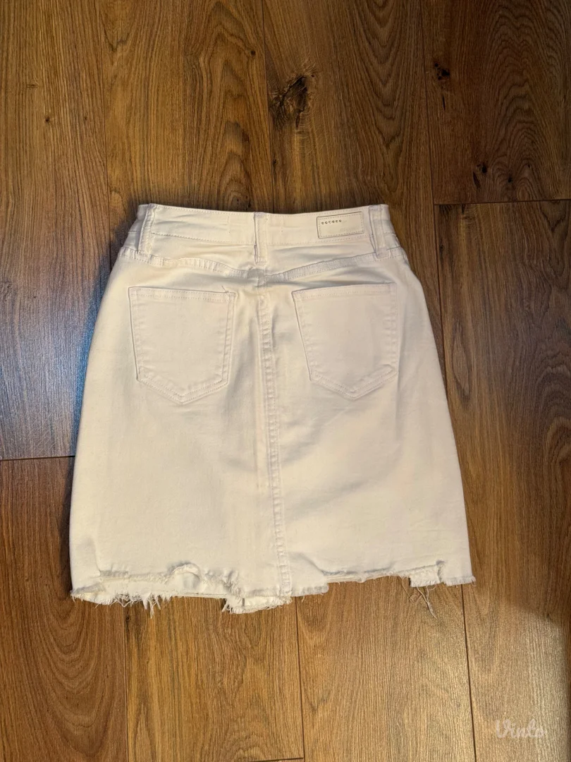 Bela suknja sa rajfešlusom XS/S