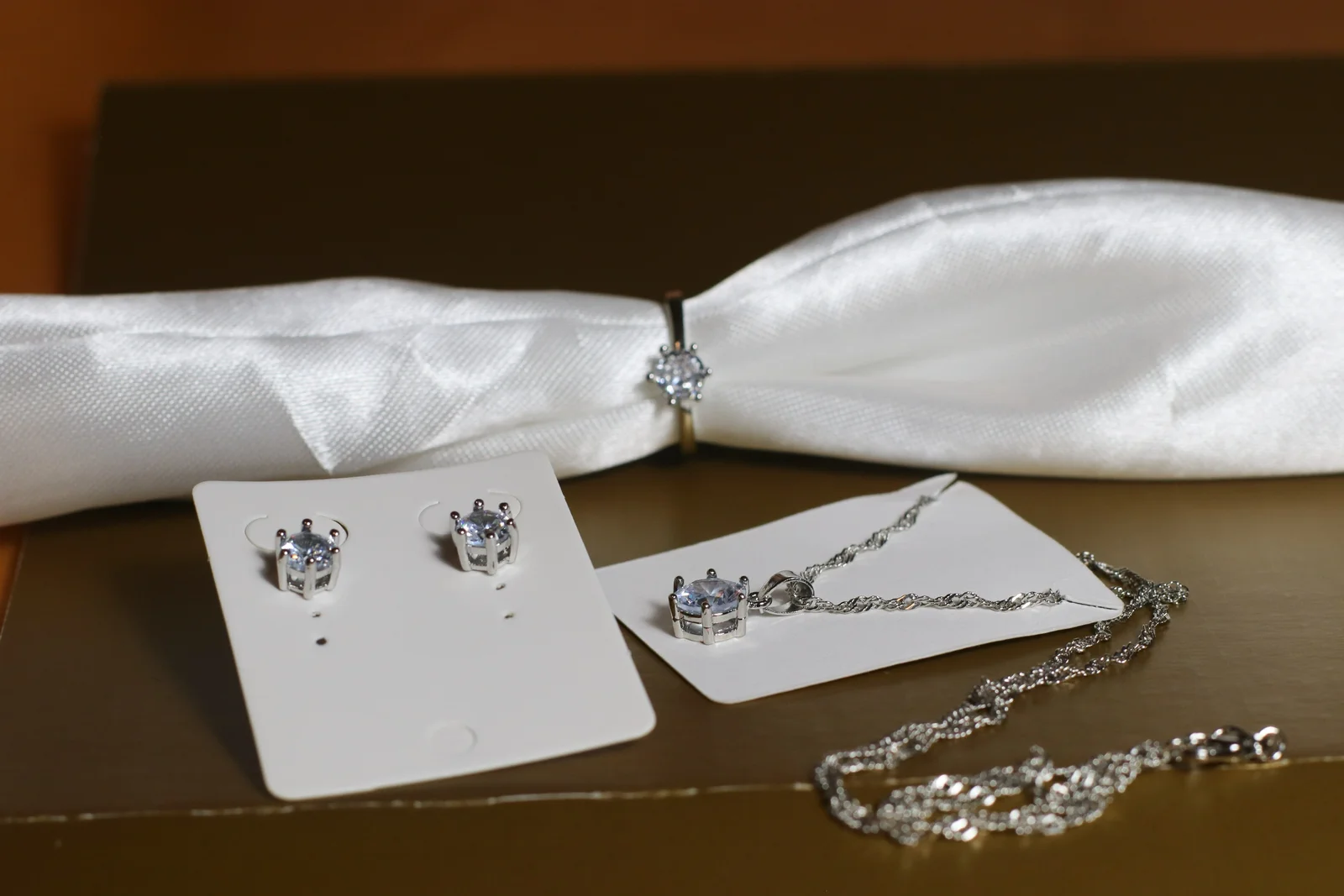 Set nakita (ogrlica, minđuše i prsten ) žig 925