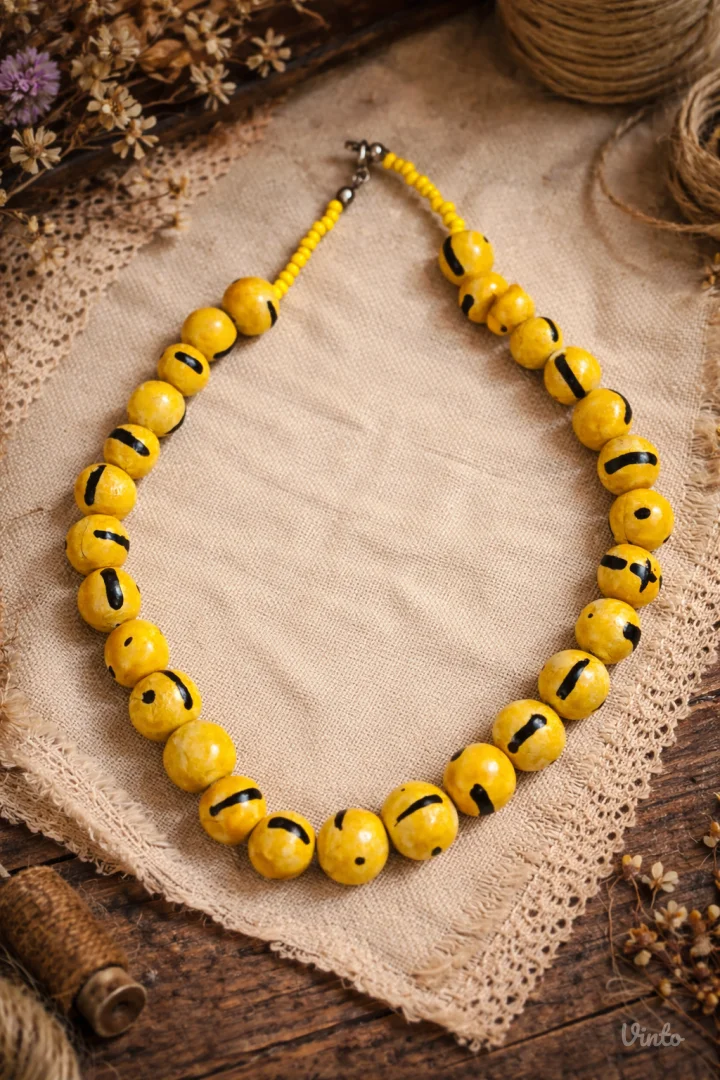 Unikatna handmade ogrlica iz 90-ih