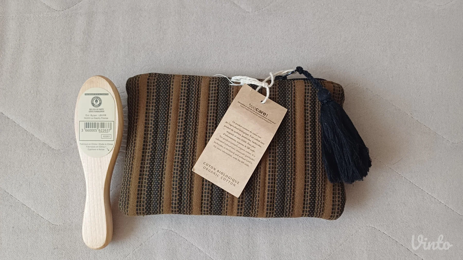 Novo Maison komplet neseser+ četka organski pamuk