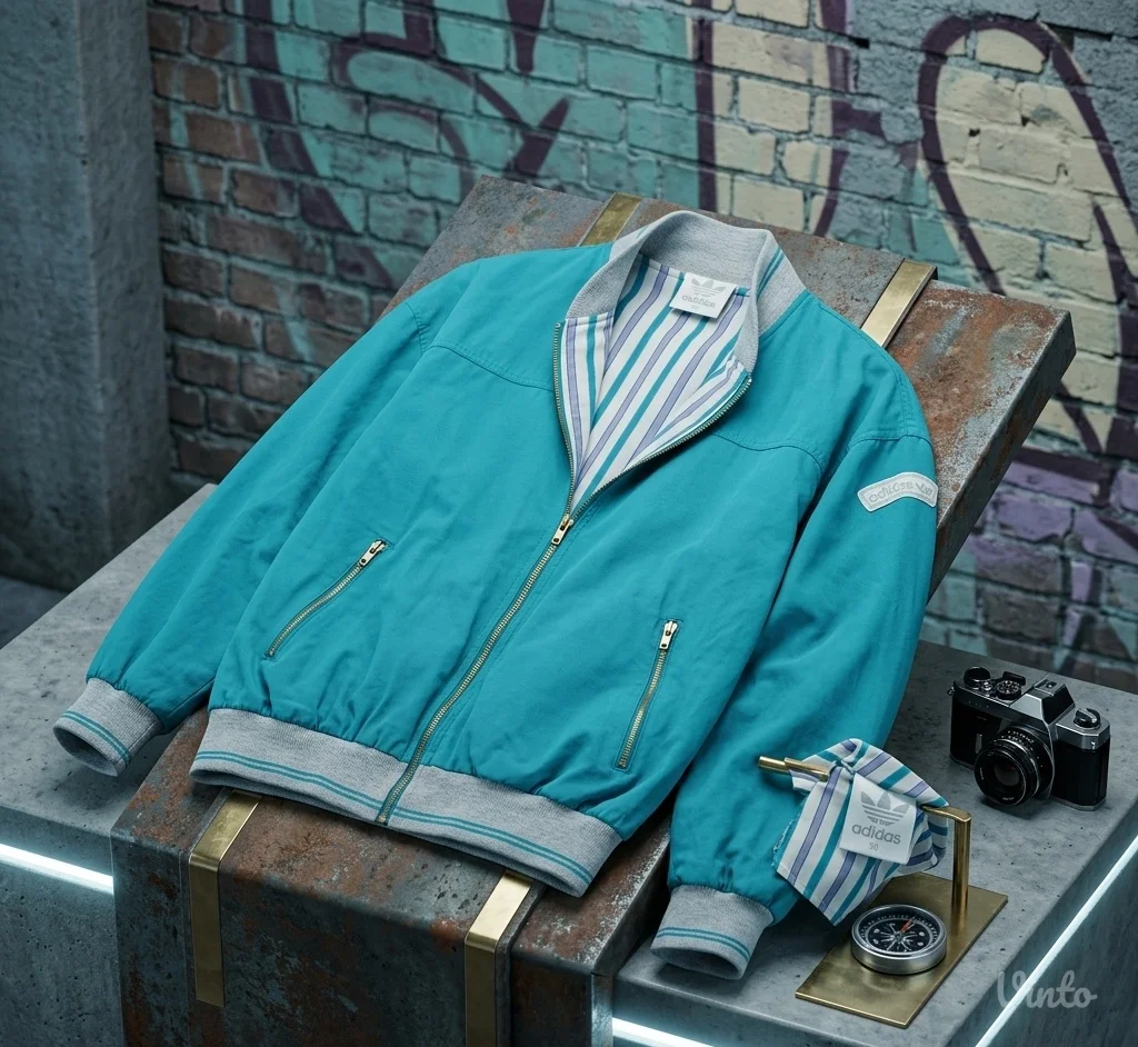 VINTAGE ADIDAS bomber jakna „CLUB” 90s