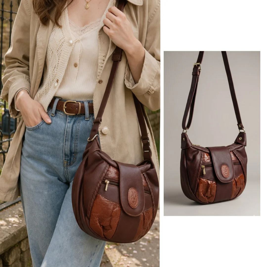 Marc Chantal vintage kožna torba