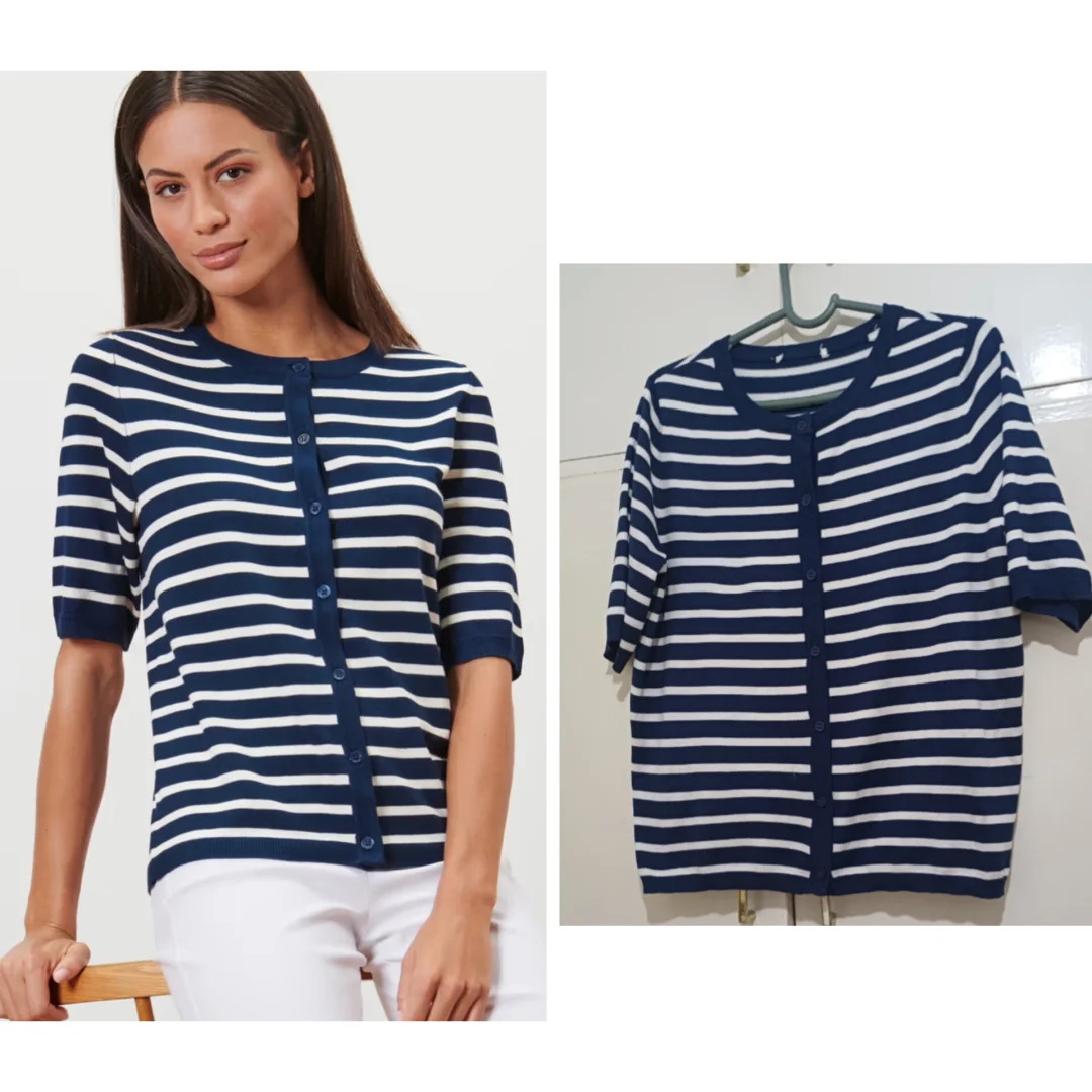 Prugasti kardigan uvek u modi