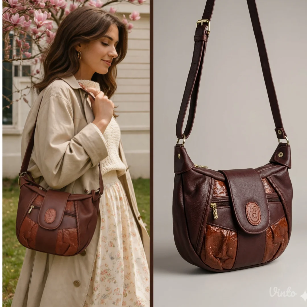 Marc Chantal vintage kožna torba