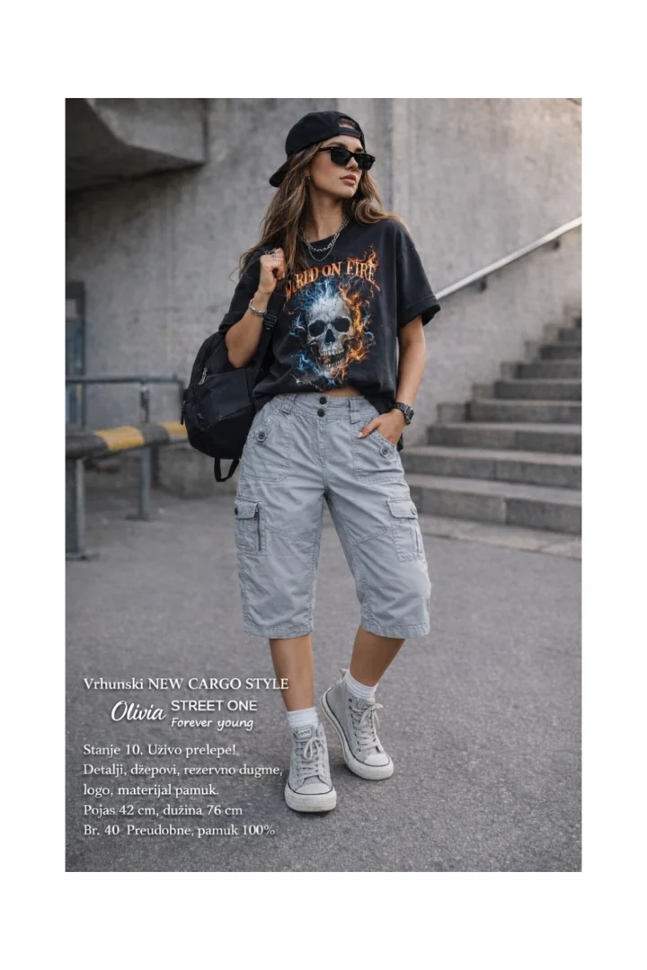 Original Street One – Olivia cargo bermude