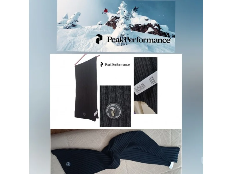 Peak Perfomance vrhunski šal 100% vuna ,novo