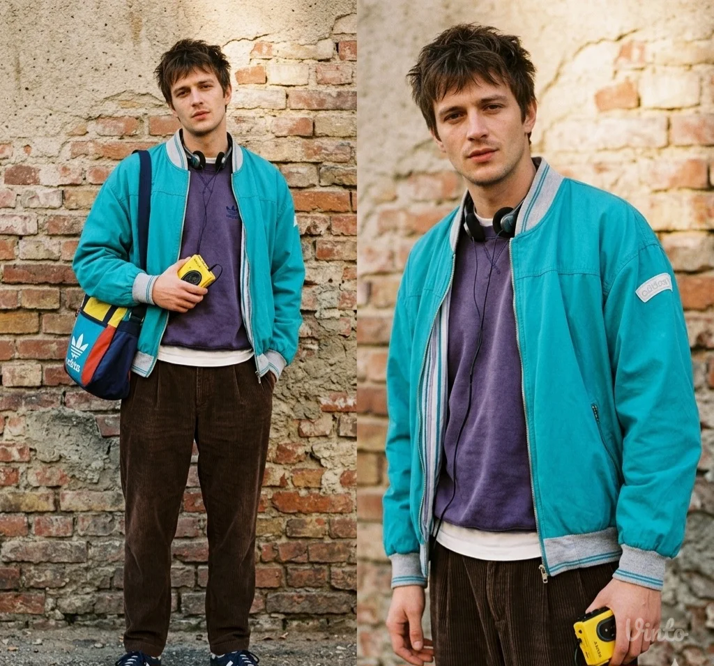 VINTAGE ADIDAS bomber jakna „CLUB” 90s