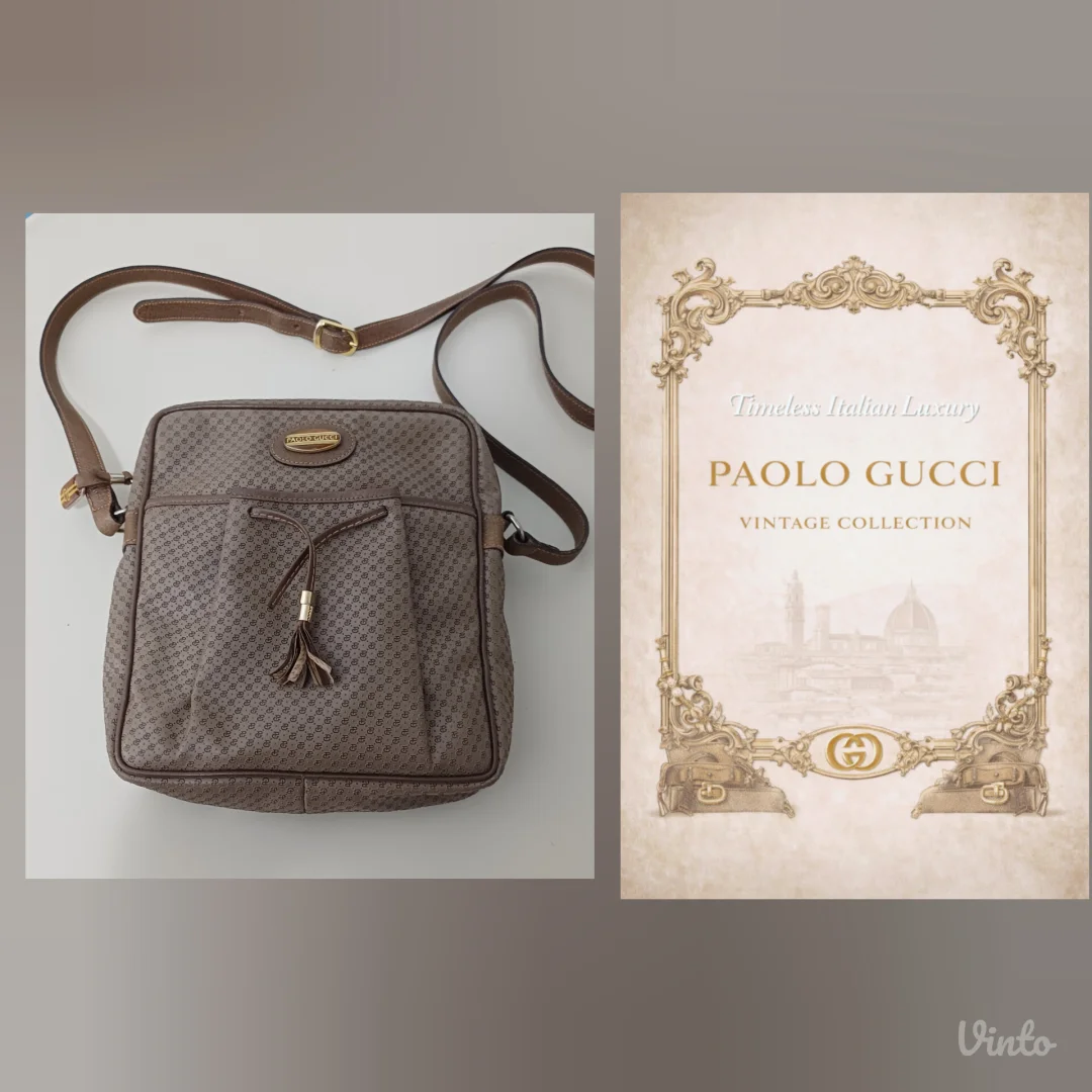 Paolo Gucci Vintage Crossbody – luksuzni retro klasik