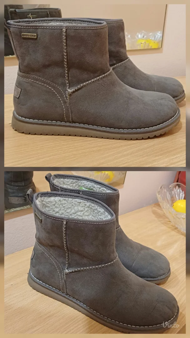 Tamaris ugg DUO-TEX – brušena koža,tople- vodootporne